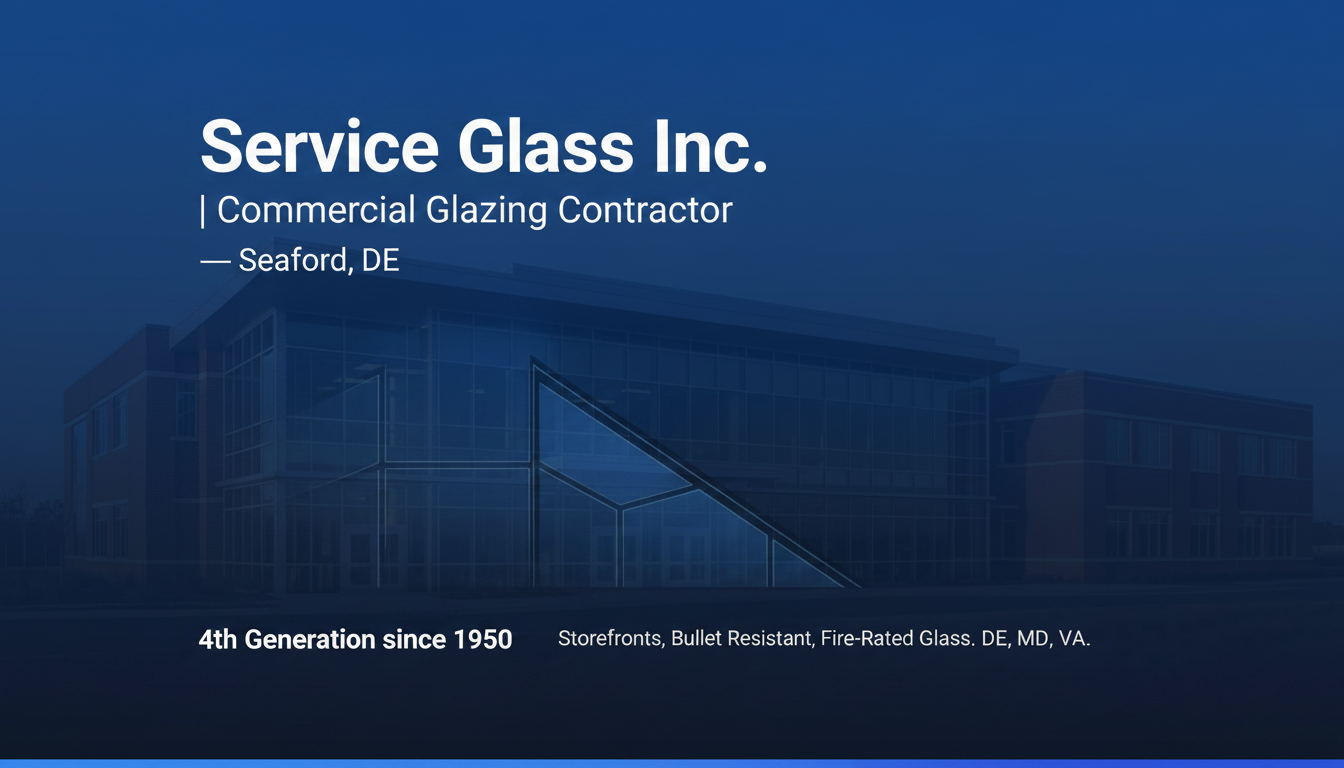 Service Glass Inc. | Commercial Glazing Contractor — Delaware & Maryland