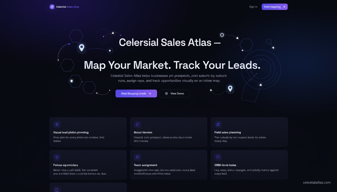 Celestial Sales Atlas | Sales Mapping & Customer Territory Software