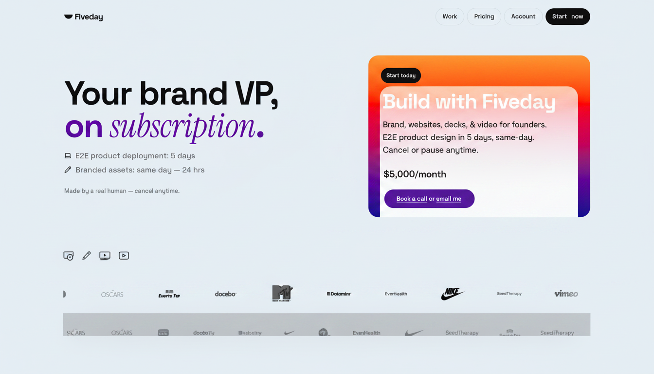 Fiveday Design preview