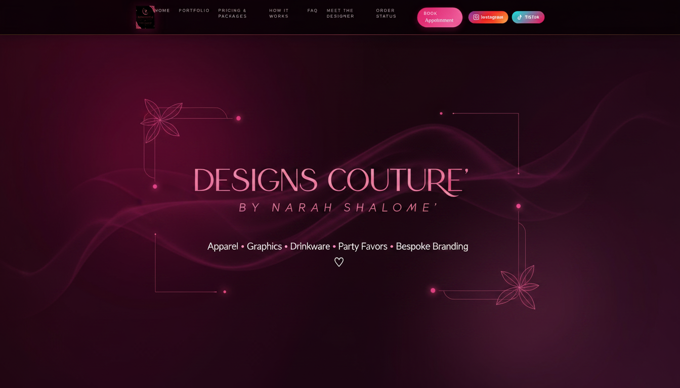 Designs Couture' by Narah Shalome' — Custom. Luxury. You.