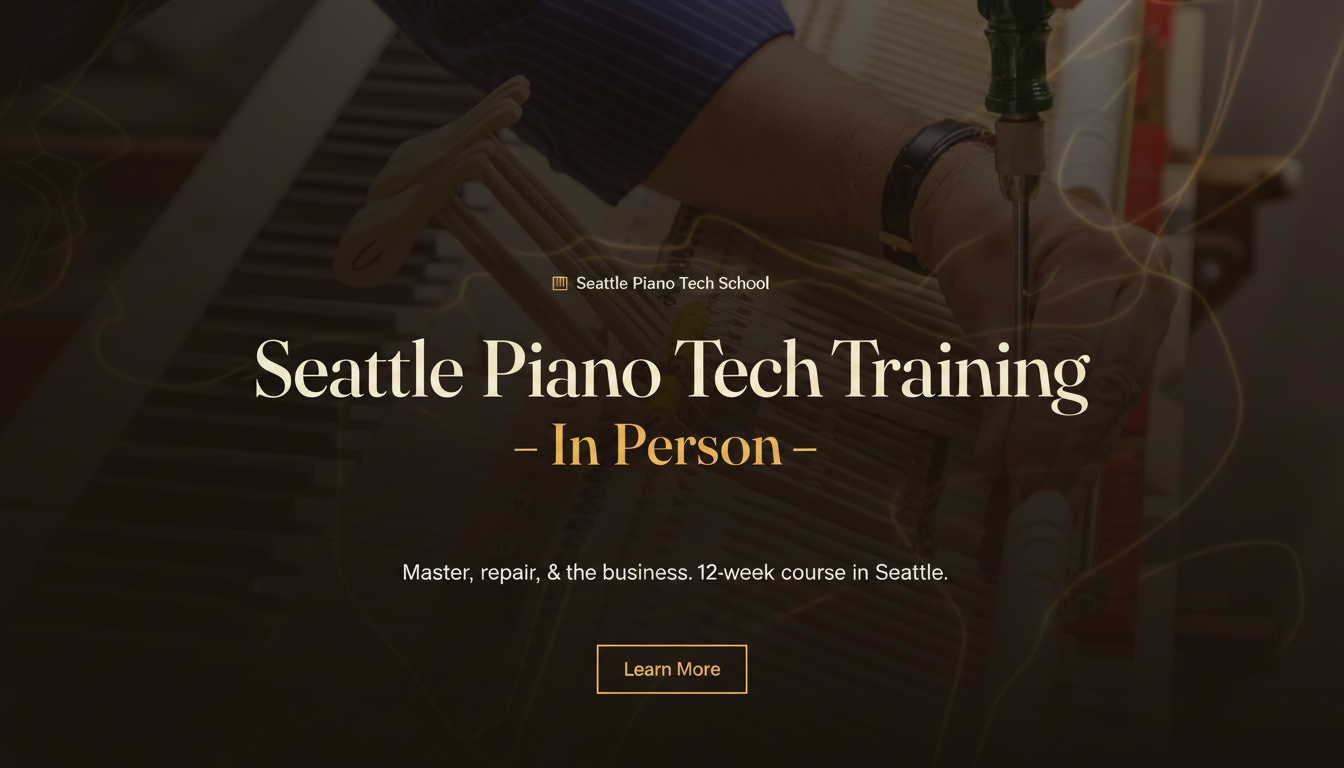 Seattle Piano Tech Training - In Person