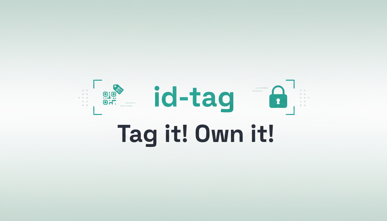 id-tag — QR Code Name Tags | Tag it, Own it, With a Scan