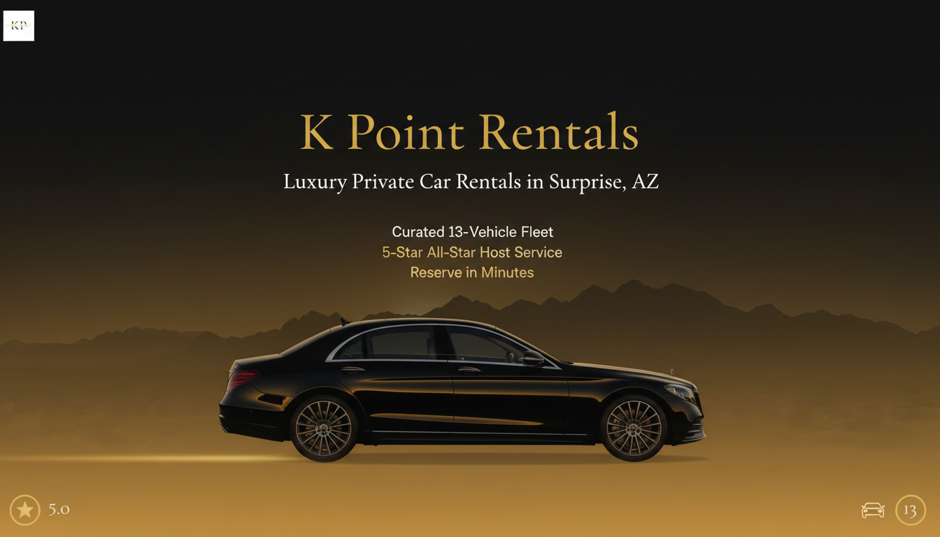 Luxury & Exotic Car Rentals in Phoenix, AZ | K Point Rentals