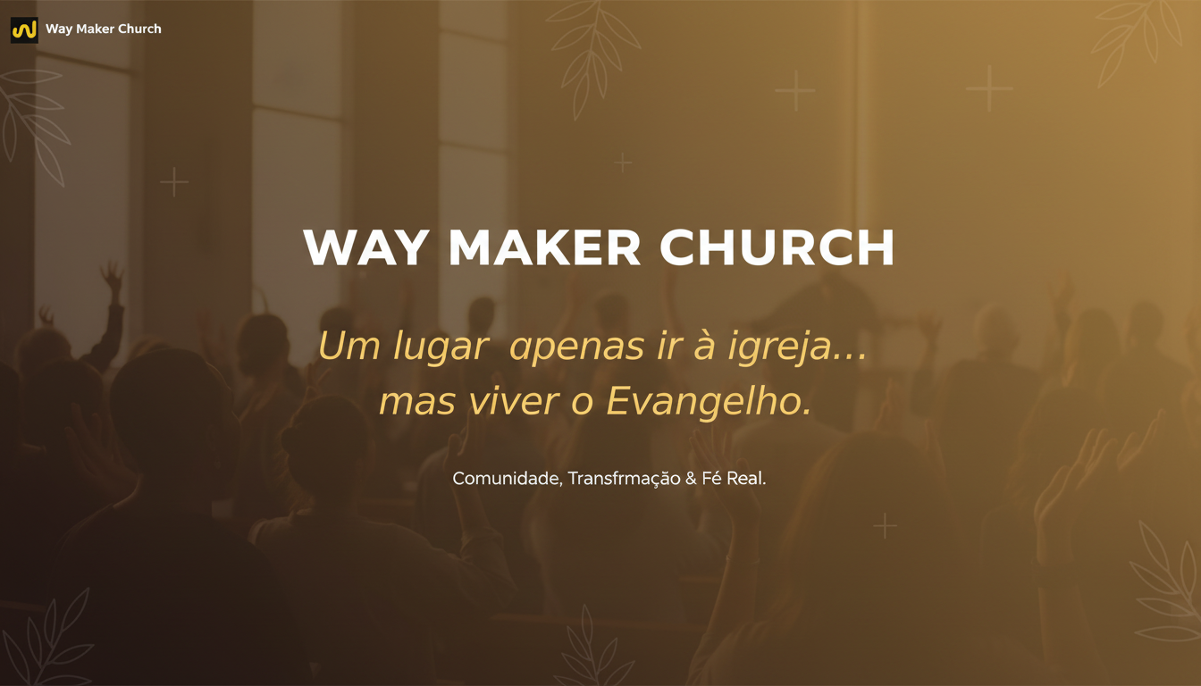 Way Maker Church — A place to live the Gospel for real