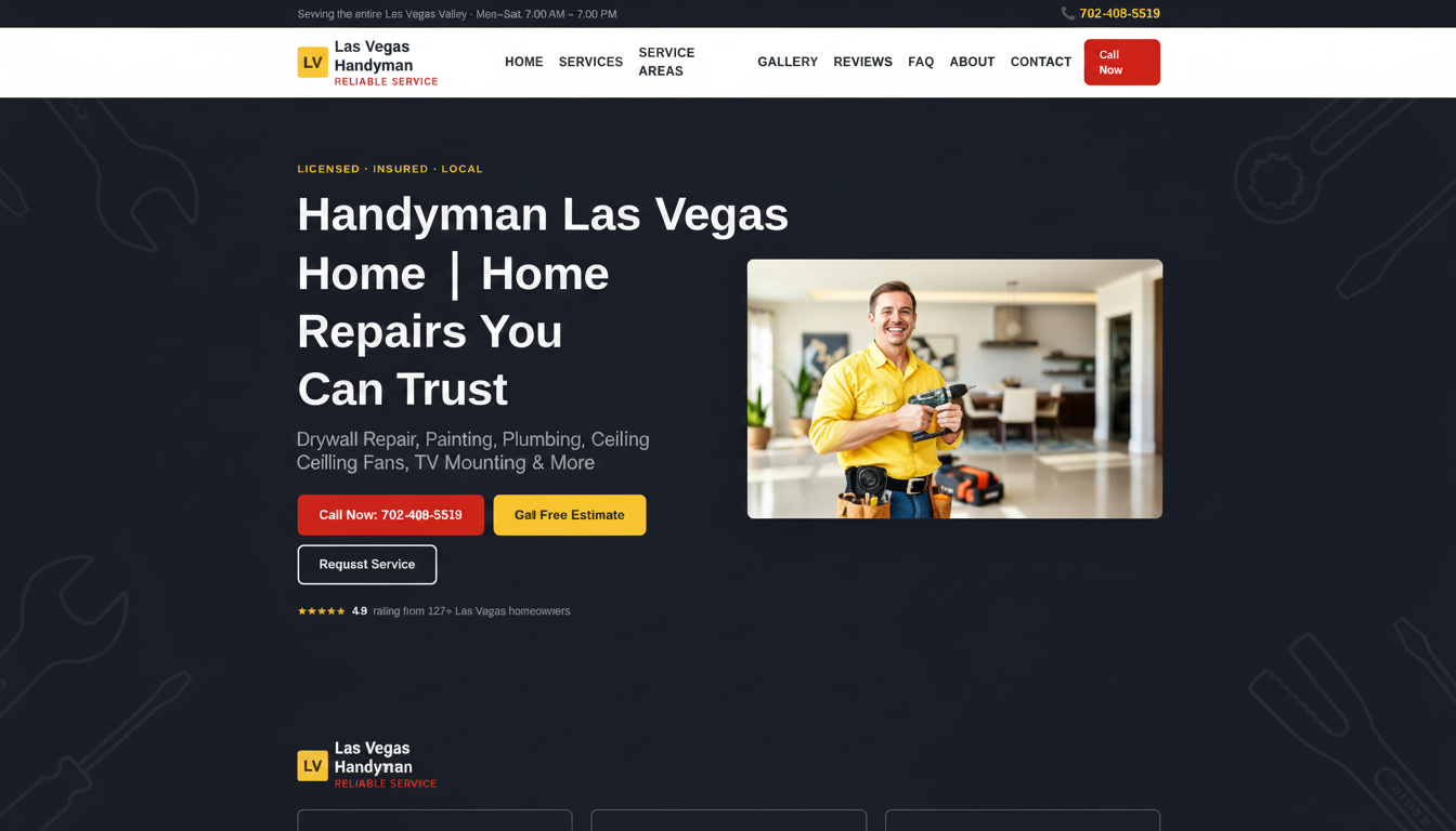 Las Vegas Handyman Reliable Service cover