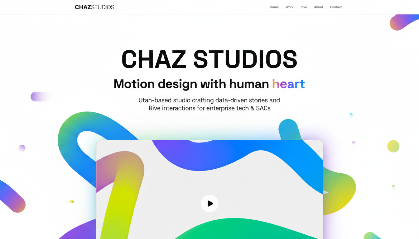 Chaz Studios — Motion design with human heart