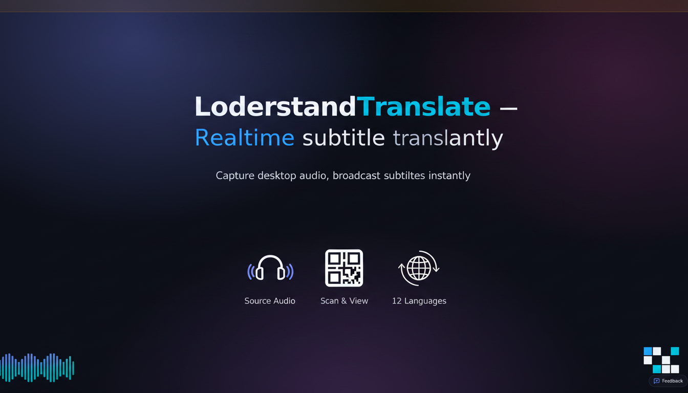 ListenAndTranslate — Realtime subtitles for any desktop audio