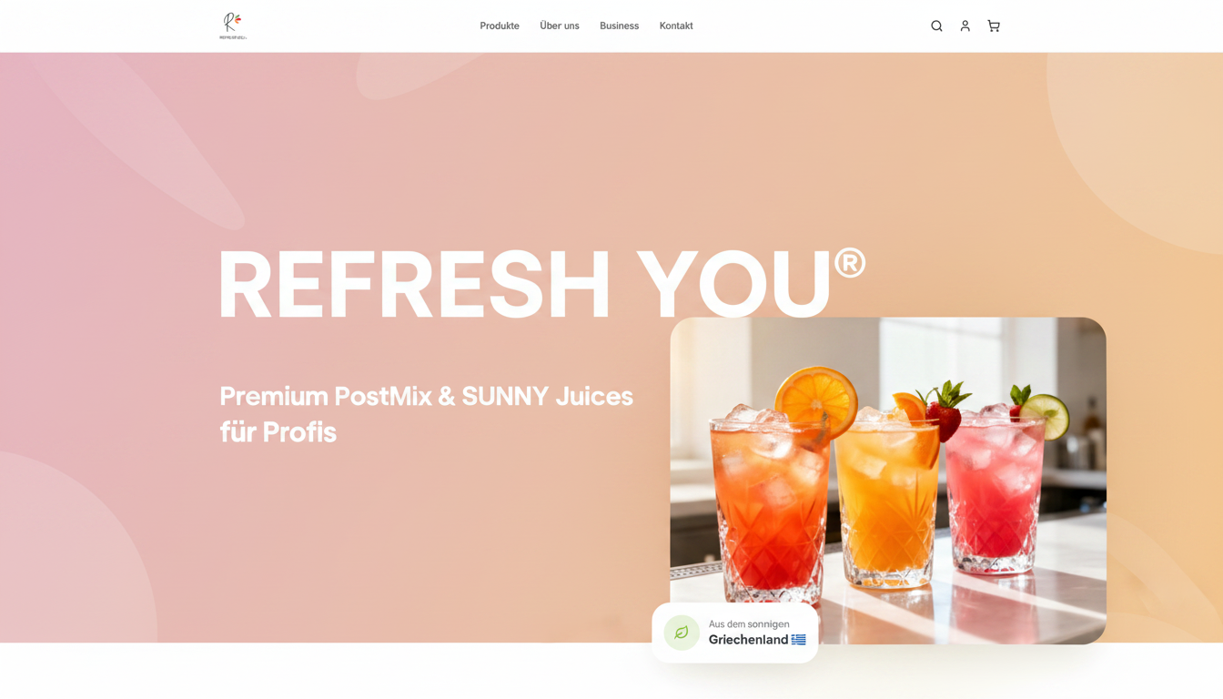 REFRESH YOU® — Premium Produkte für Profis