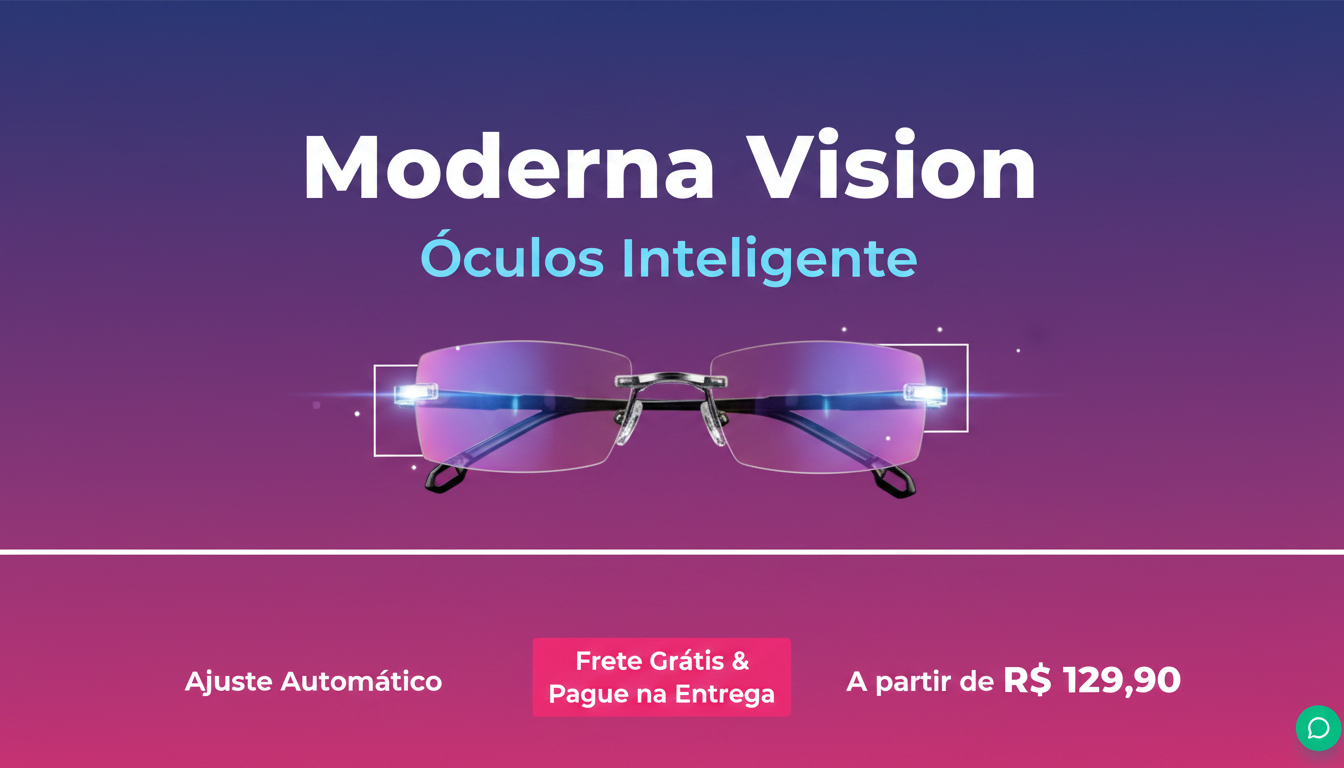 Moderna Vision — Óculos Inteligente com Ajuste Automático