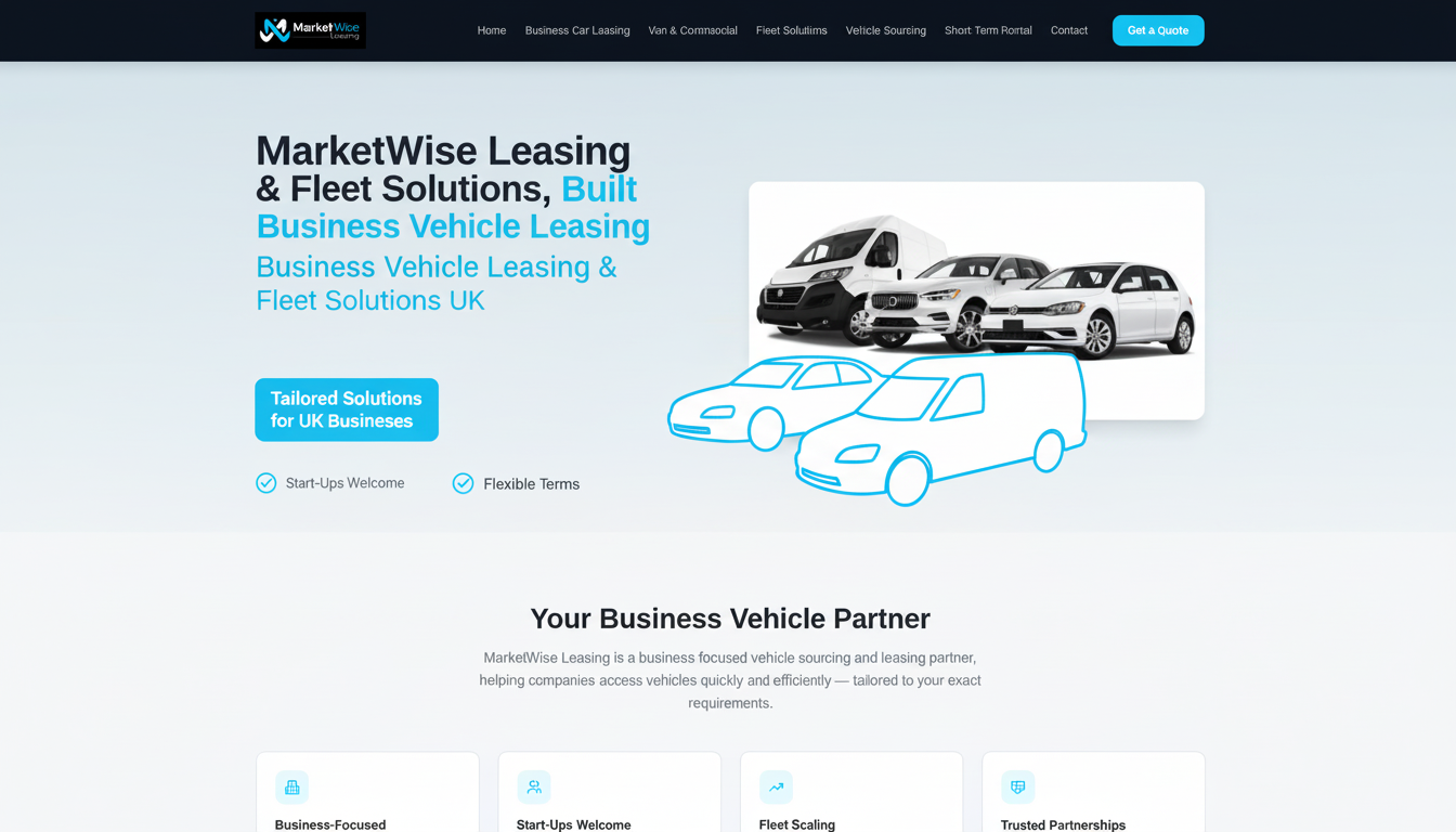 MarketWise Leasing | Business Vehicle Leasing & Fleet Solutions UK