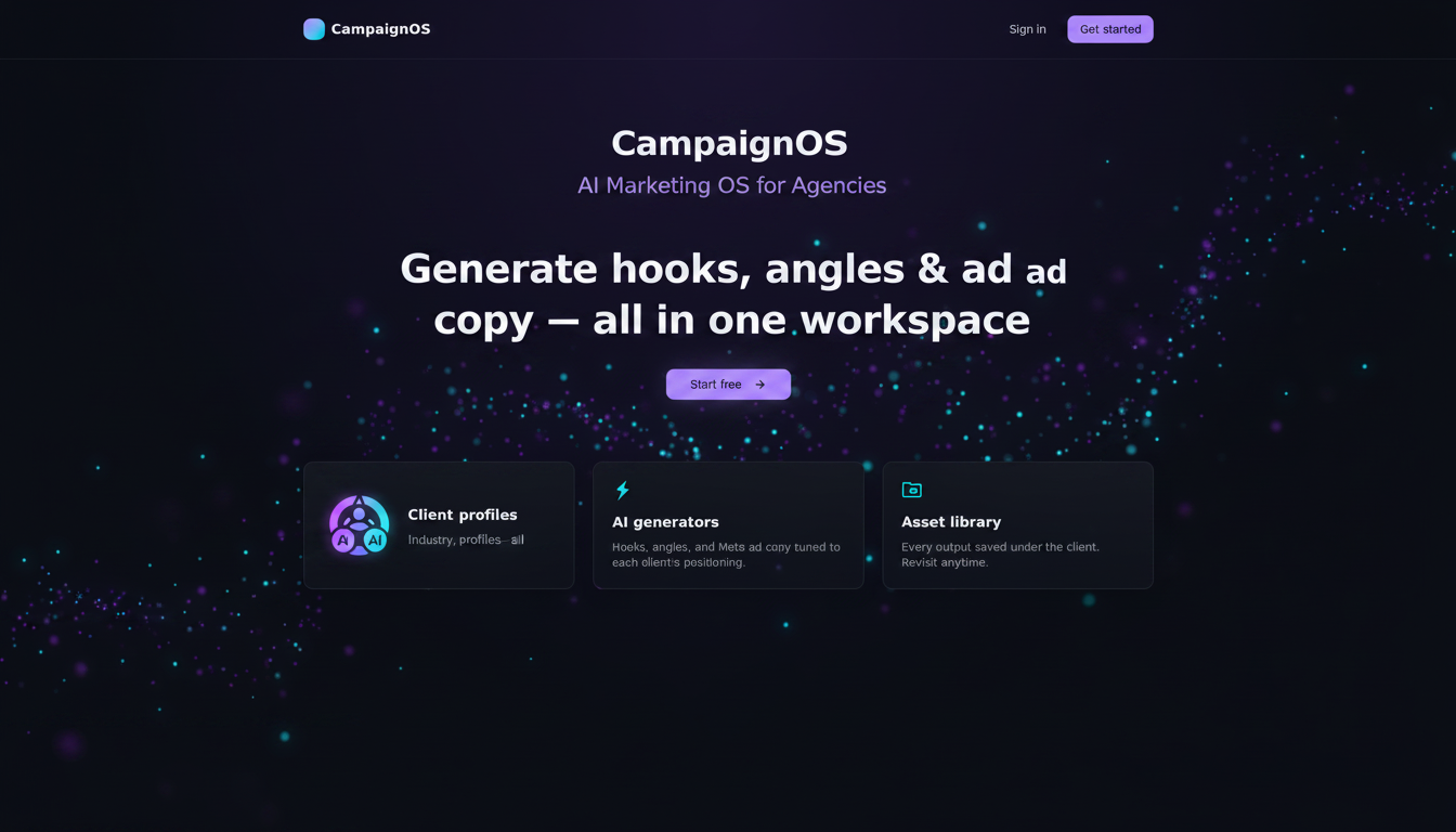 Orynix — The AI Campaign Workspace