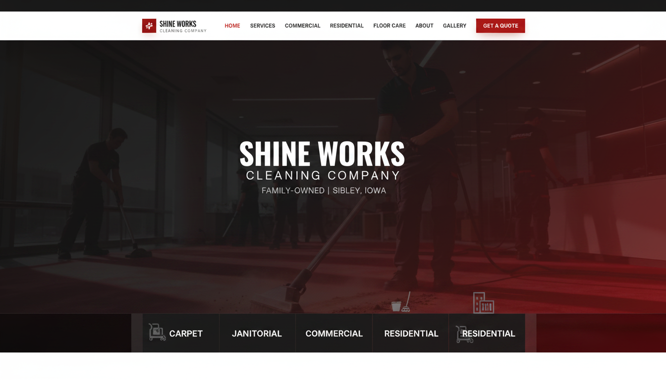 Shine Works Cleaning Company | Sibley, Iowa Cleaning & Floor Care