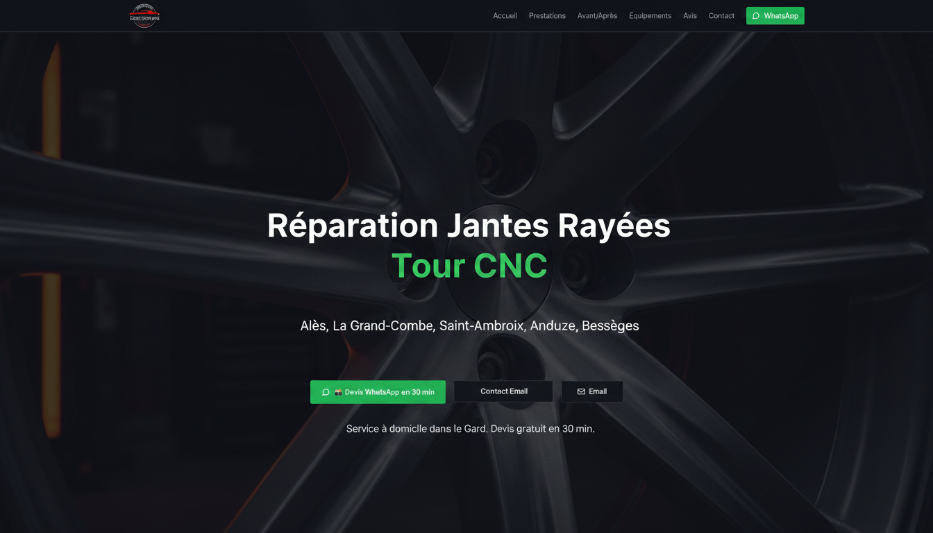 Réparation Jantes Rayées Hérault , Gard.