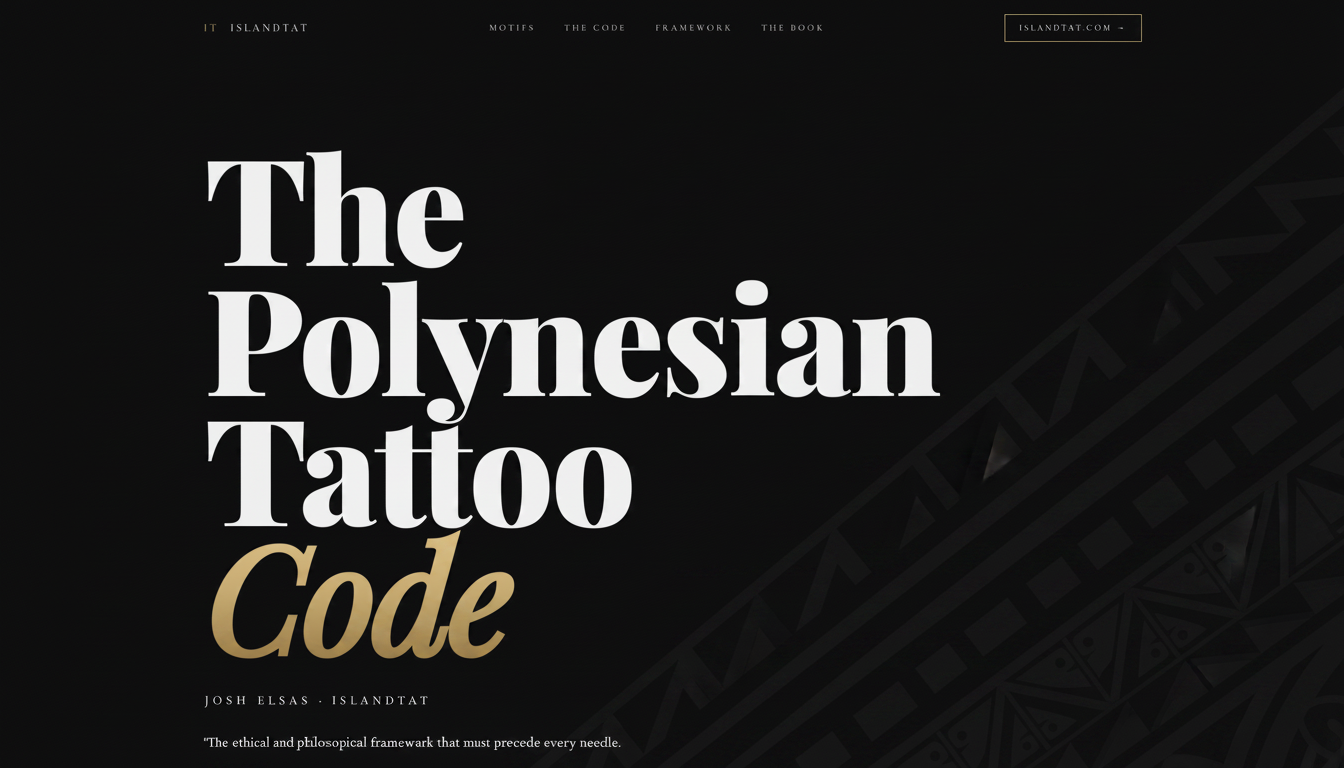 The Polynesian Tattoo Code — Vol. I | Josh Elsas · IslandTAT