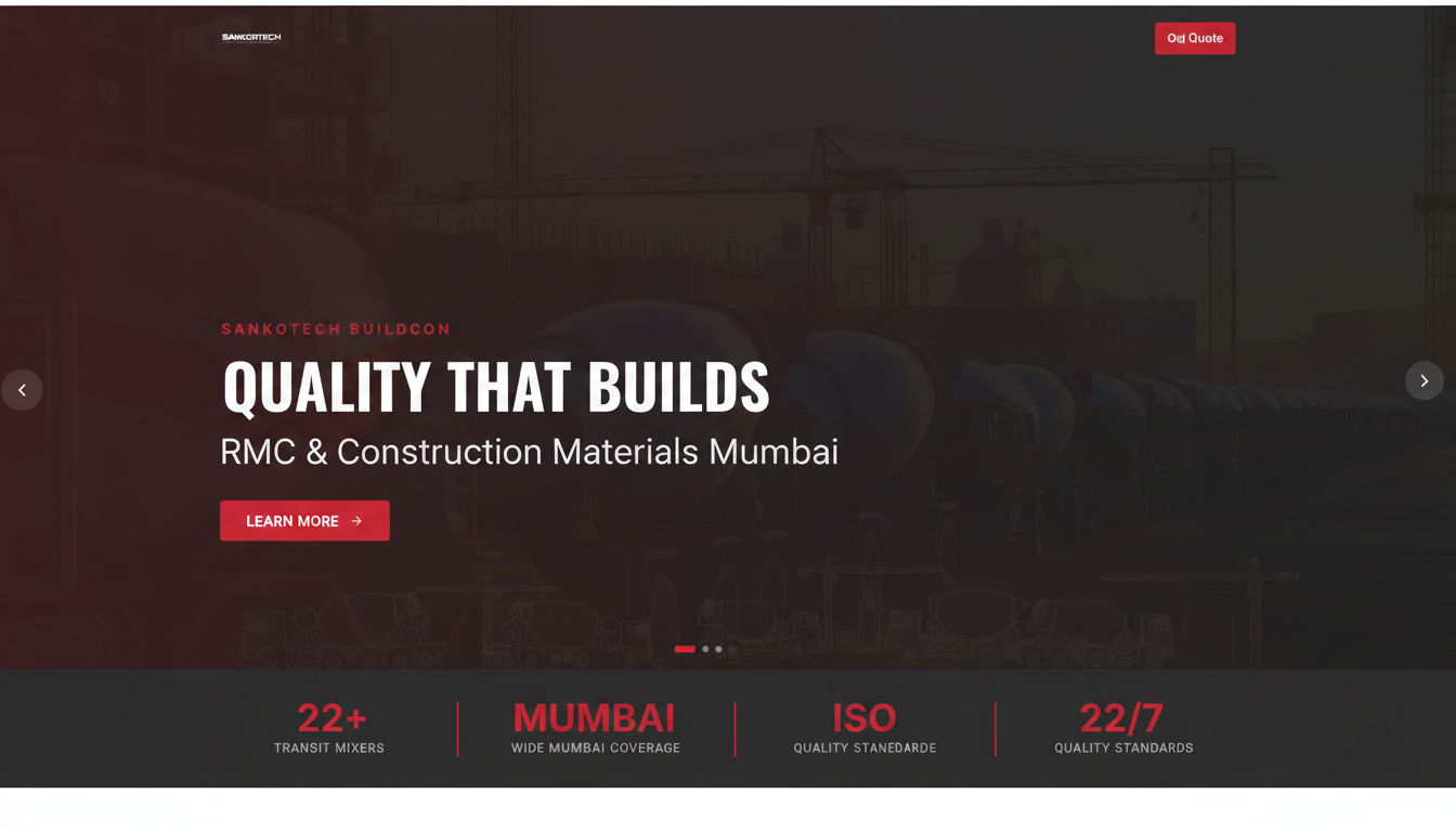 Sankotech Buildcon — Quality That Builds | RMC & Construction Materials ...