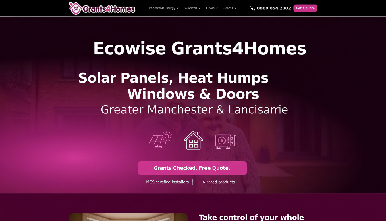 ECOWISE GRANTS4HOMES LIMITED logo