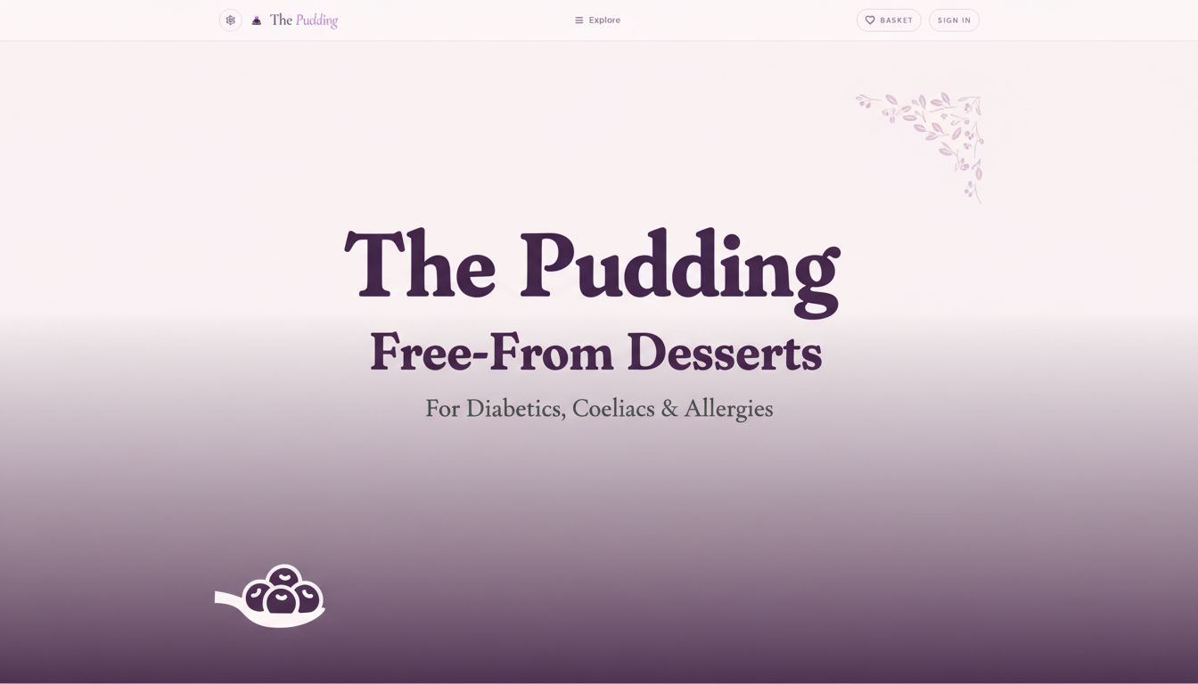 The Pudding | Free-From Desserts for Diabetics, Coeliacs & Allergies