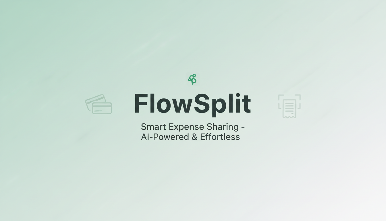 FlowSplit – Smart Expense Sharing & Bill Splitting App