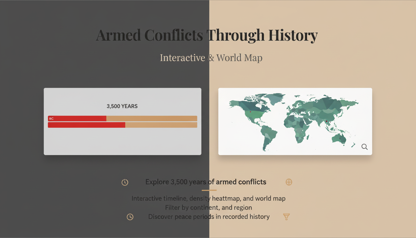War History Map — 3,500 Years of Armed Conflicts
