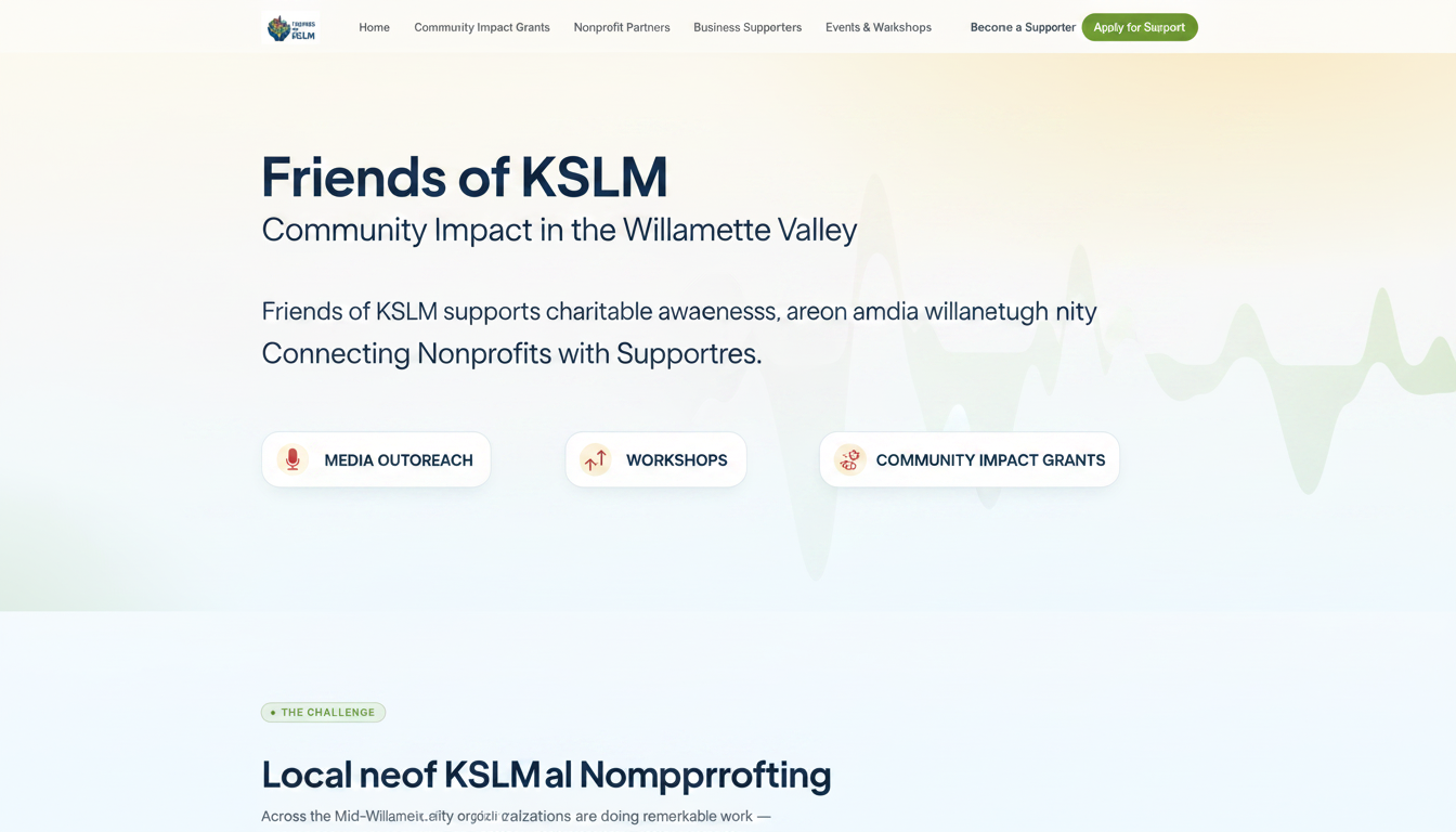 Friends of KSLM — Helping Local Nonprofits
