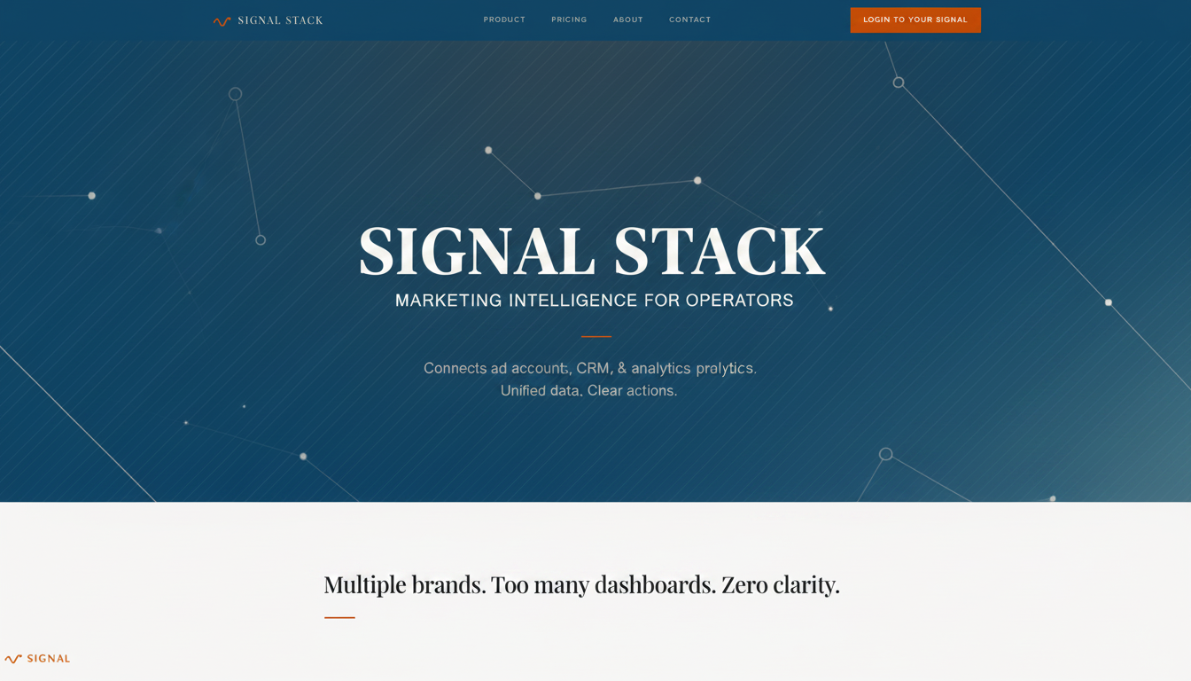 Signal Stack — Marketing Intelligence for Multi-Brand Operators