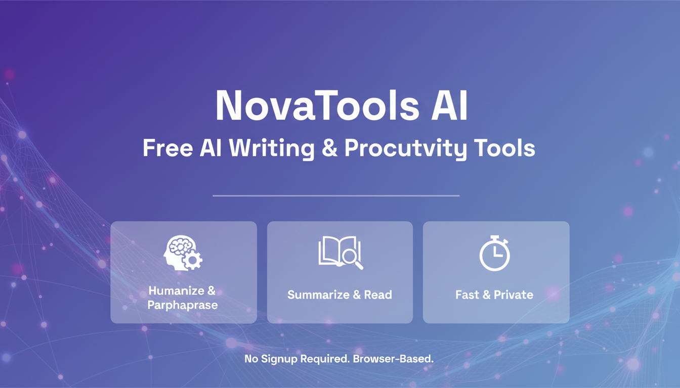 15 Best Free AI Writing Tools in 2026 (Tested & Ranked) | NovaTools AI
