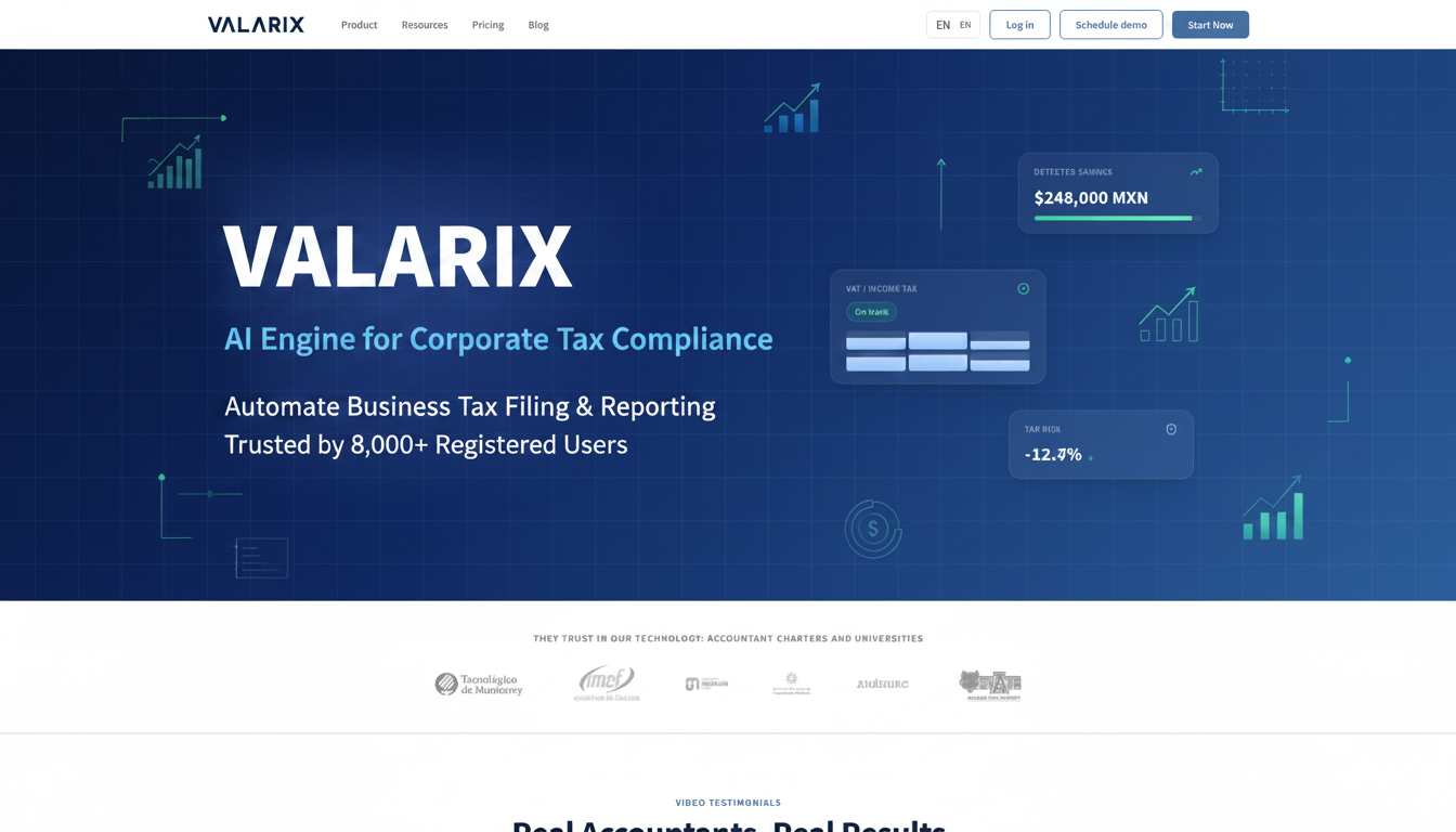 Valarix — AI Engine for Corporate Tax Compliance