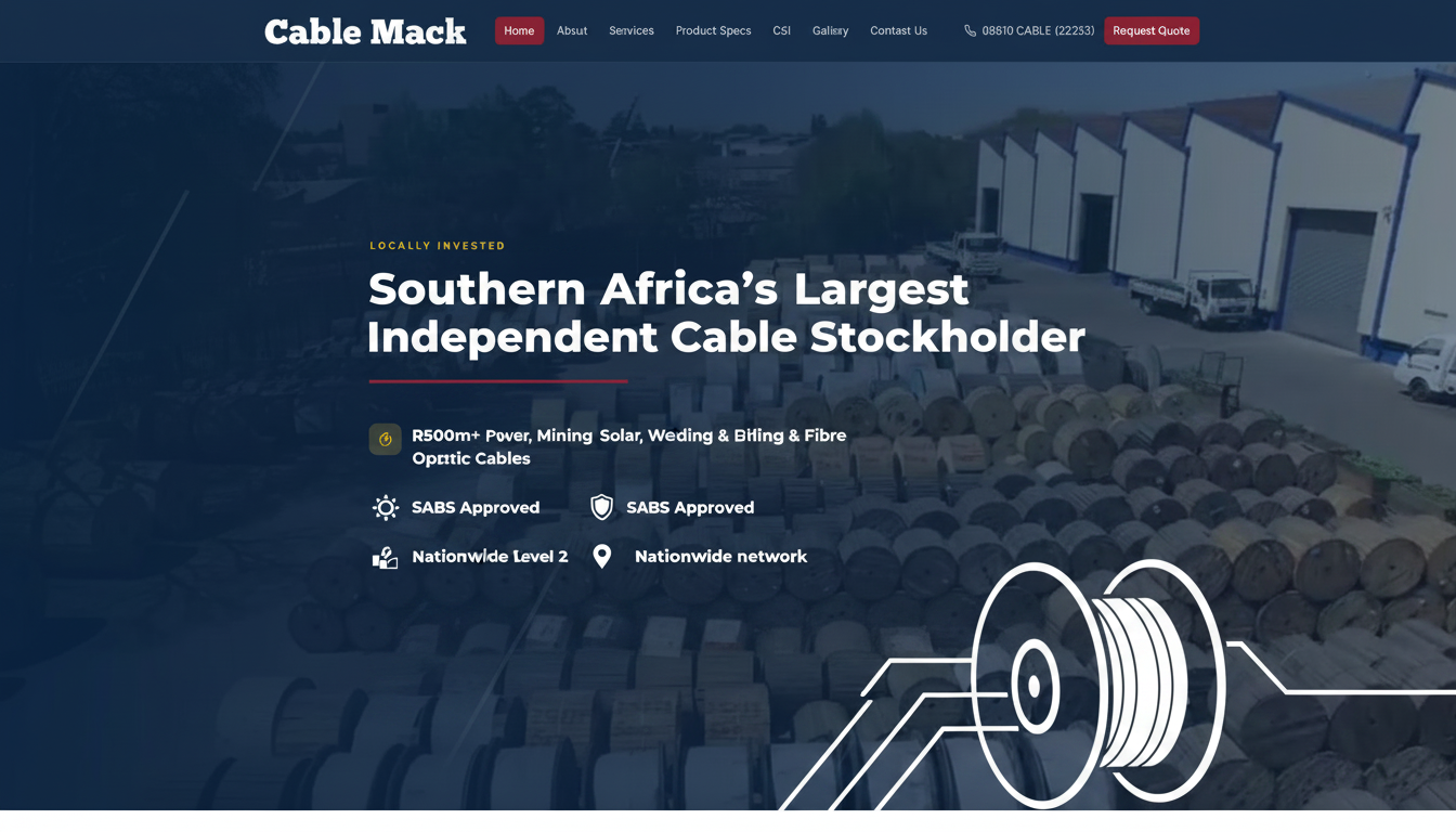 Cable Mack | Southern Africa's Largest Independent Cable Stockholder