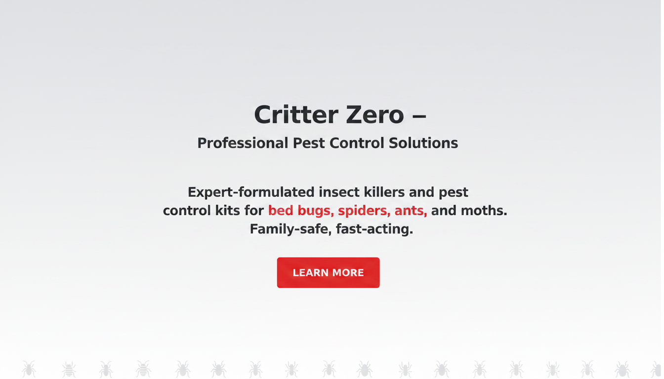 Critter Zero - Family-Safe Insect Control Solutions