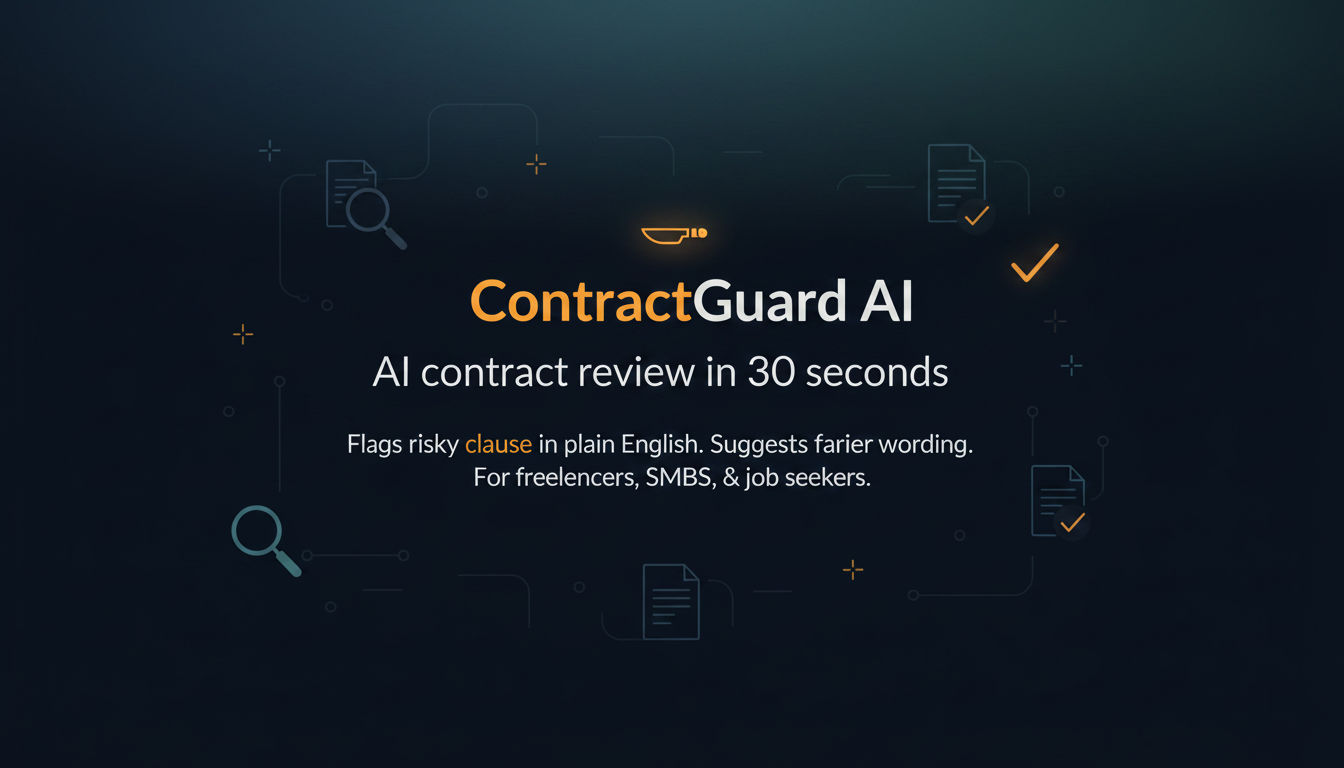 Scan a contract — ContractGuard AI