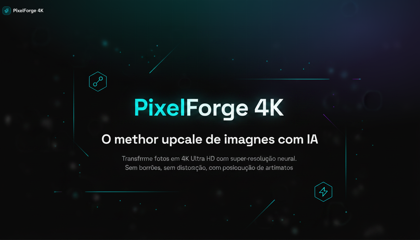 PixelForge 4K — Upscale de imagens em 4K com IA