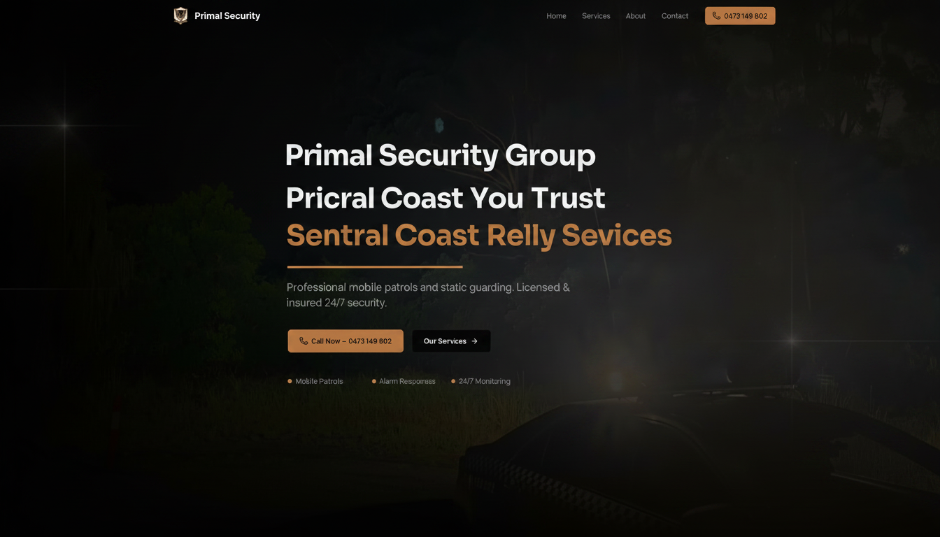 Primal Security Group | Security Services & Mobile Patrols Central Coast