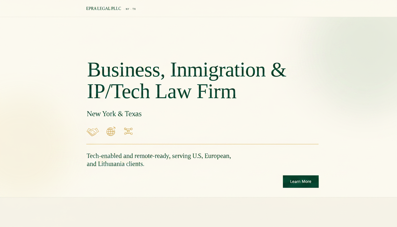 Business, Immigration & IP Law Firm | New York & Texas
