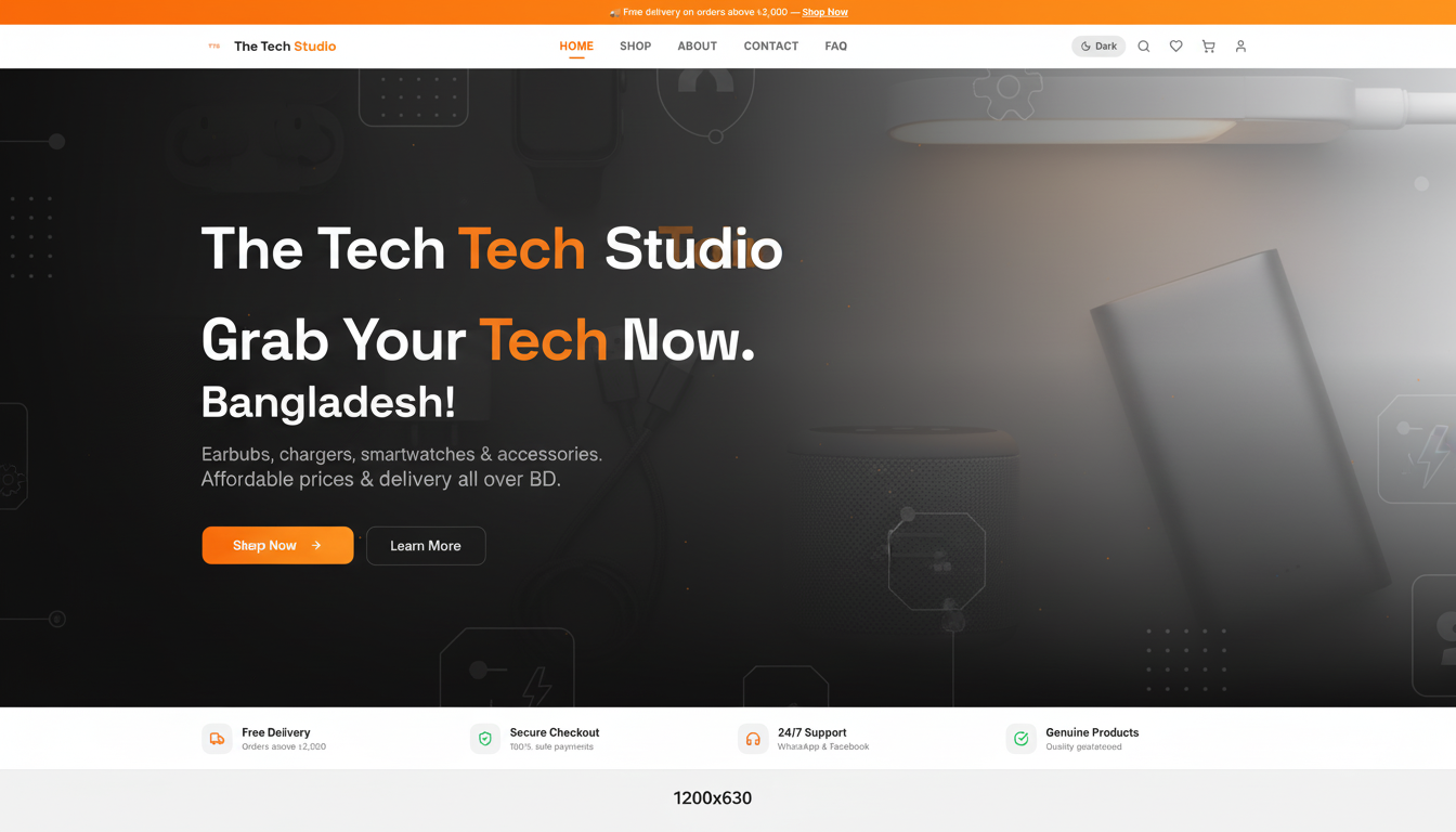 The Tech Studio — Grab Your Tech Now