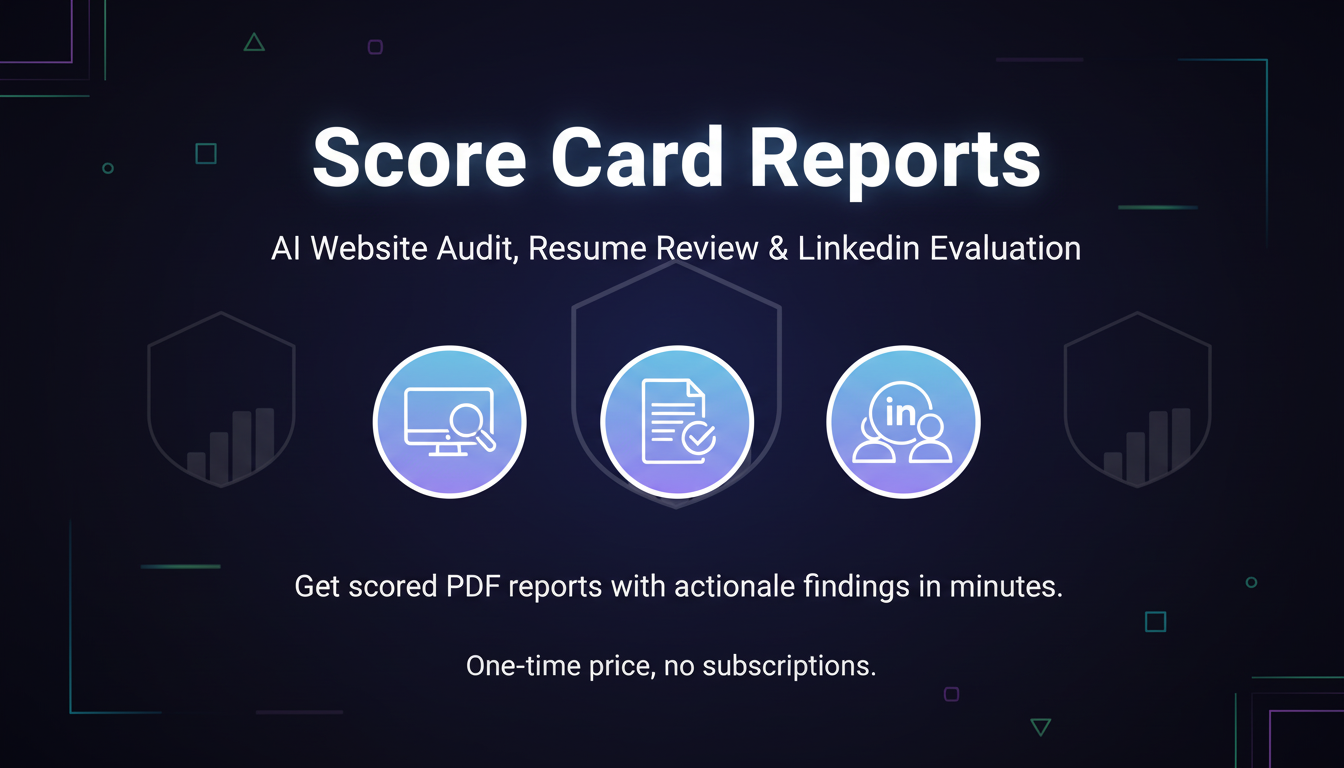 LinkedIn Scorecard — Score Card Reports