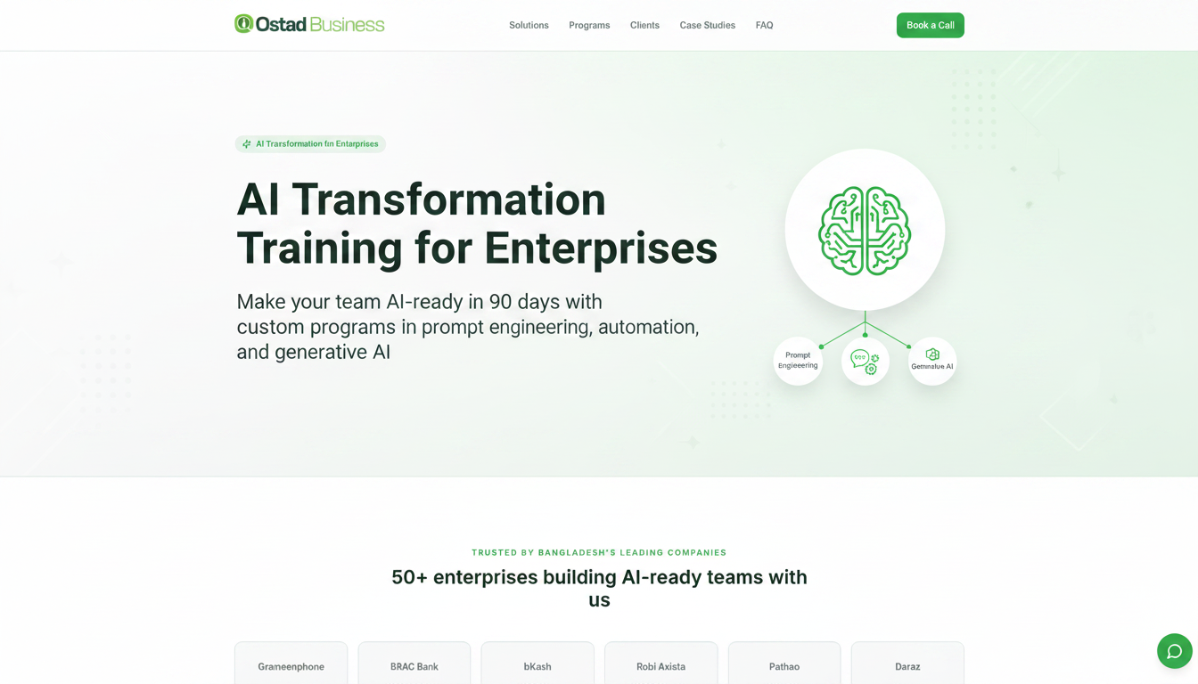 Ostad Business | AI Transformation Training for Enterprises
