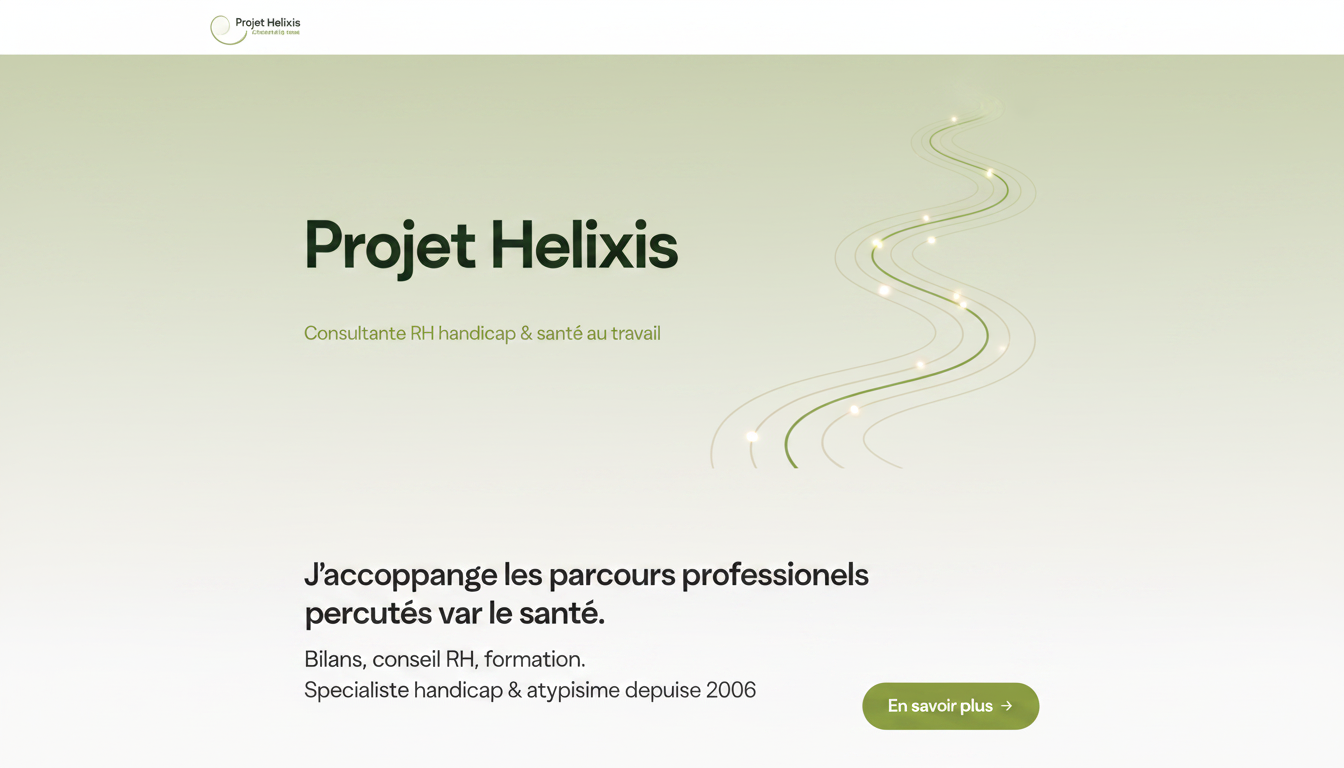 Projet Helixis — Consultante RH handicap & santé au travail