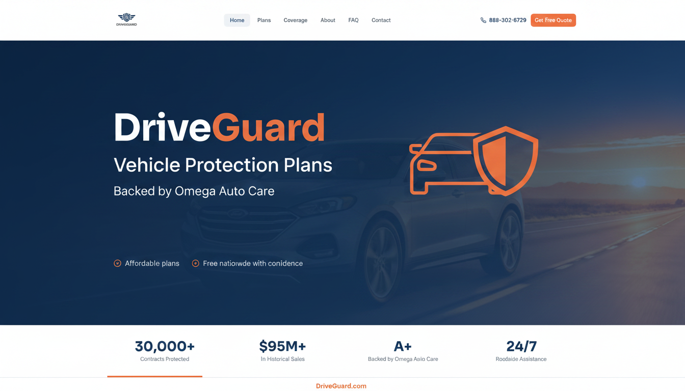 DriveGuard | Vehicle Protection Plans Backed by Omega Auto Care