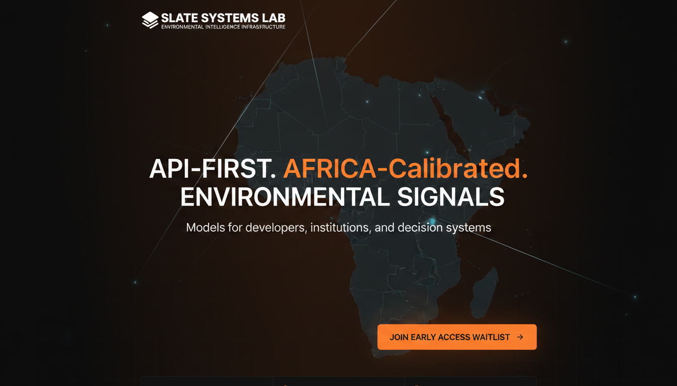 Slate Systems Lab — Environmental Intelligence Infrastructure
