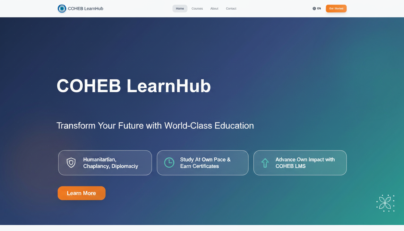 COHEB LearnHub — World-class courses in Humanitarian, Chaplaincy ...