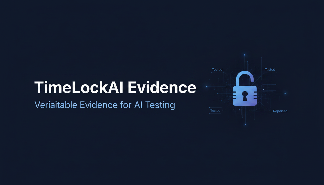 TimeLockAI Evidence | Verifiable AI Testing Evidence
