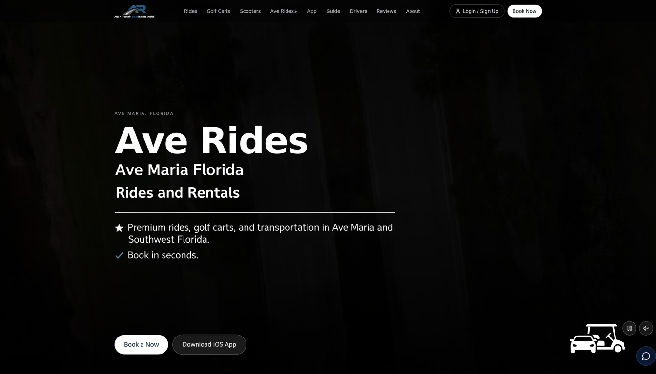 Book a Ride — Ave Rides