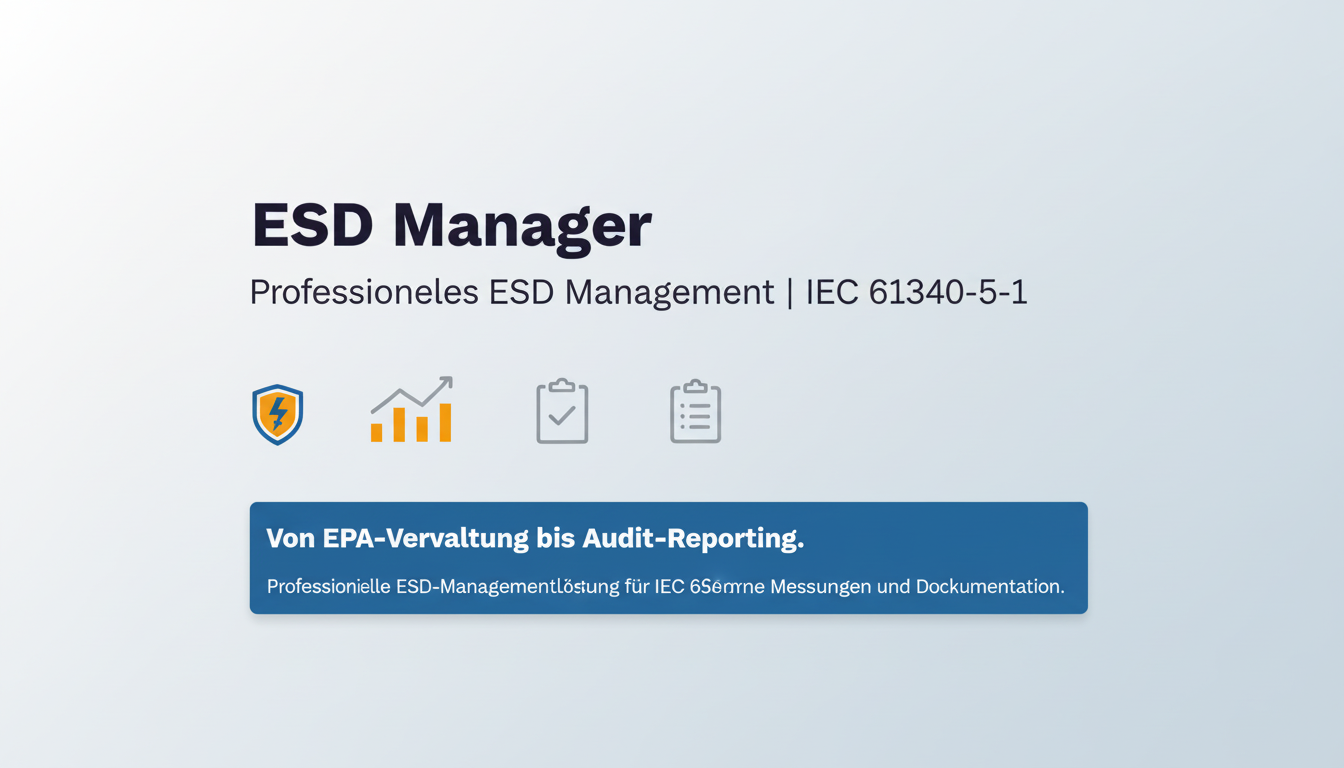 ESD Manager – ESD-Management Software | IEC 61340-5-1