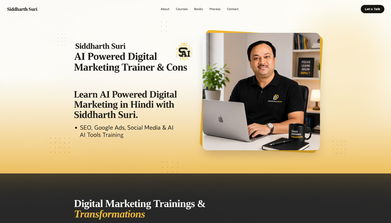 Siddharth Suri — Digital Mentor & Founder, DigiMonks Media