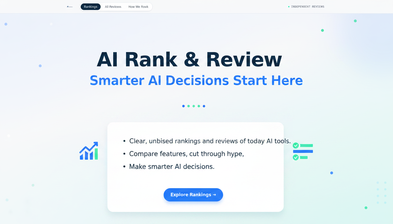 AI Rank & Review — Smarter AI Decisions Start Here