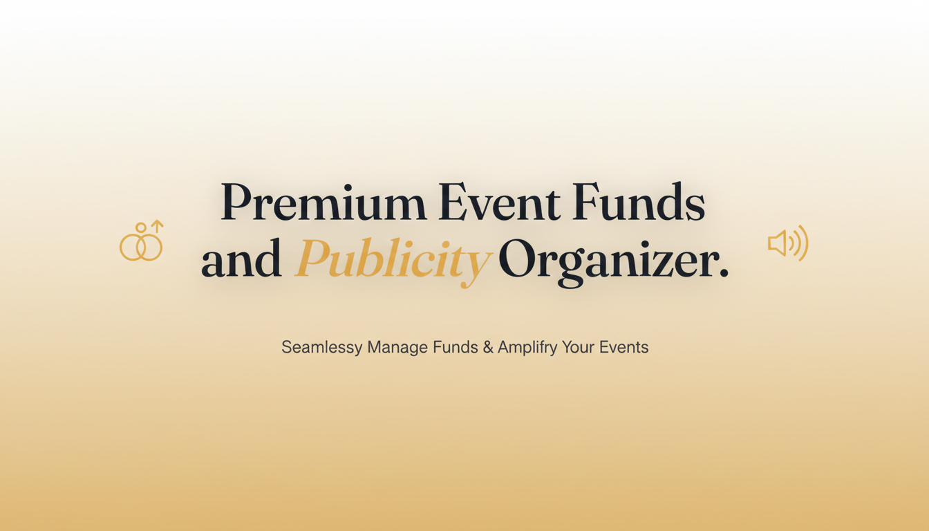 Event Finance Manager — Premium live-event fundraising