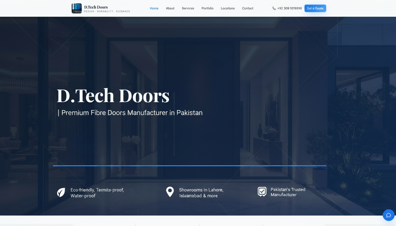 D.Tech Doors | Premium Fibre Doors Manufacturer in Pakistan