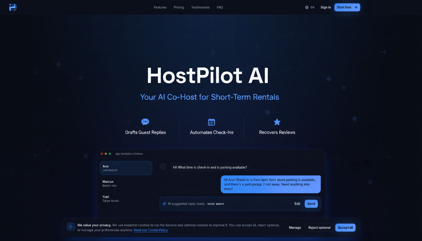 HostPilot AI — Your AI Co-Host for Short-Term Rentals