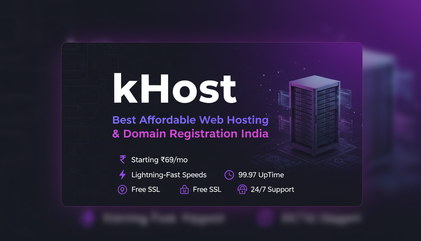 kHost - Best Affordable Web Hosting & Domain Registration India