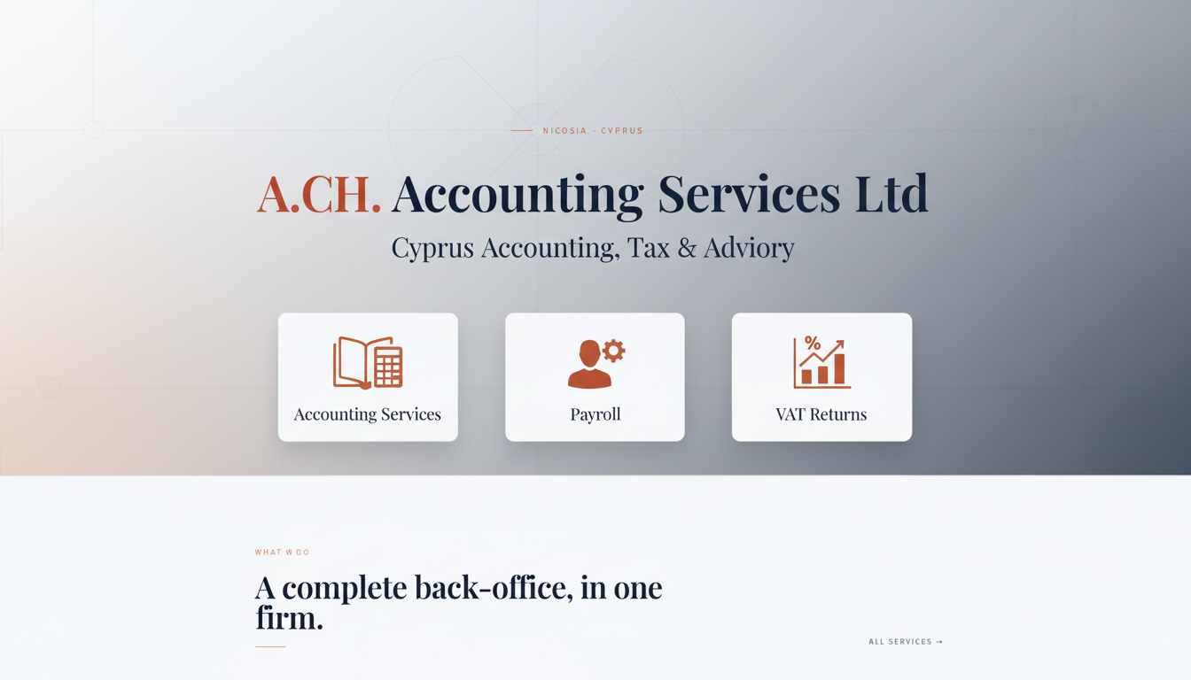 A.CH. — Accounting, Tax & Advisory in Cyprus